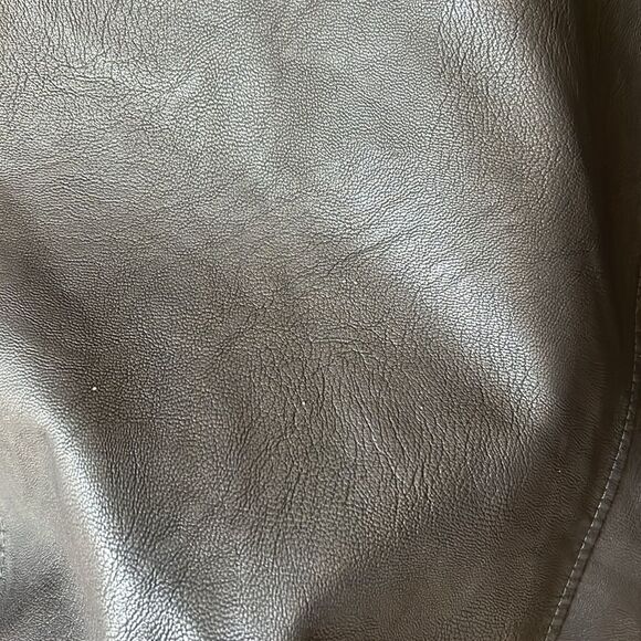 Baccini Black Faux Leather Jacket Size XL - Picture 11 of 11